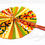 Thumbnail: Kente Ankara Foldable Hand Fan – African Print, Handmade & Stylish 