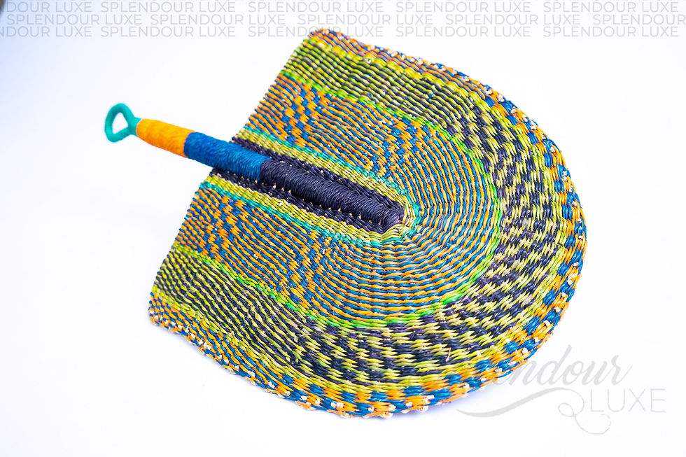 Bolga Handwoven Fan