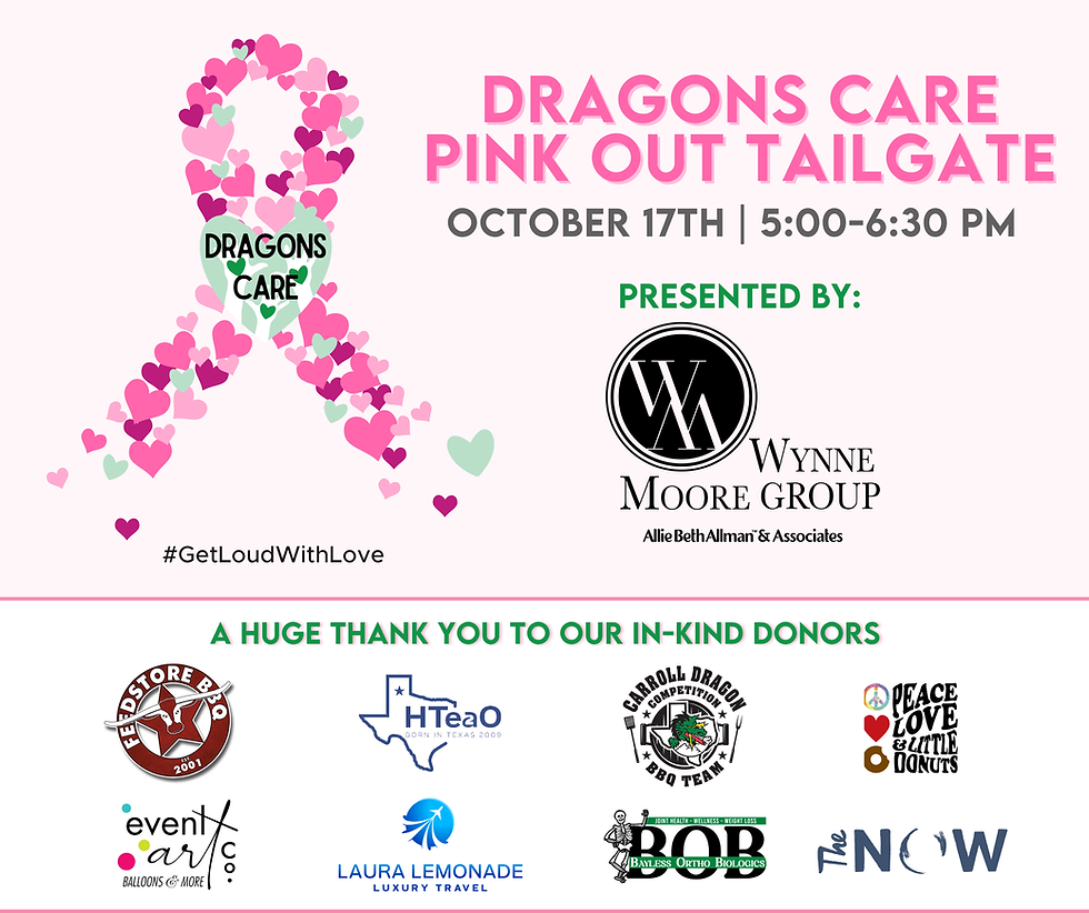 Dragons Care Pink Out Tailgate & Silent Auction 2025