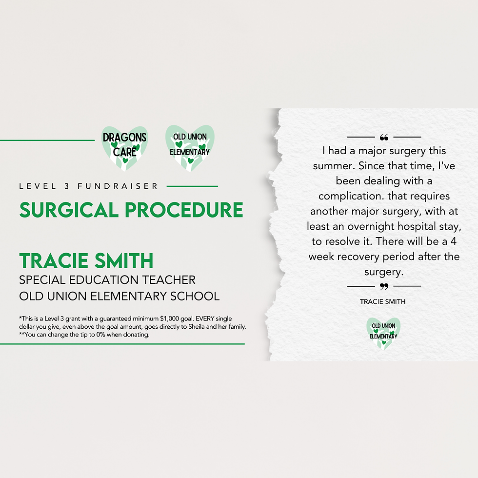 Tracie Smith, Surgical Procedure