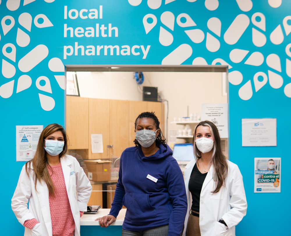 local health harvey team at storefront