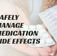 Safely Manage Medication Side Effects, hands holding pills
