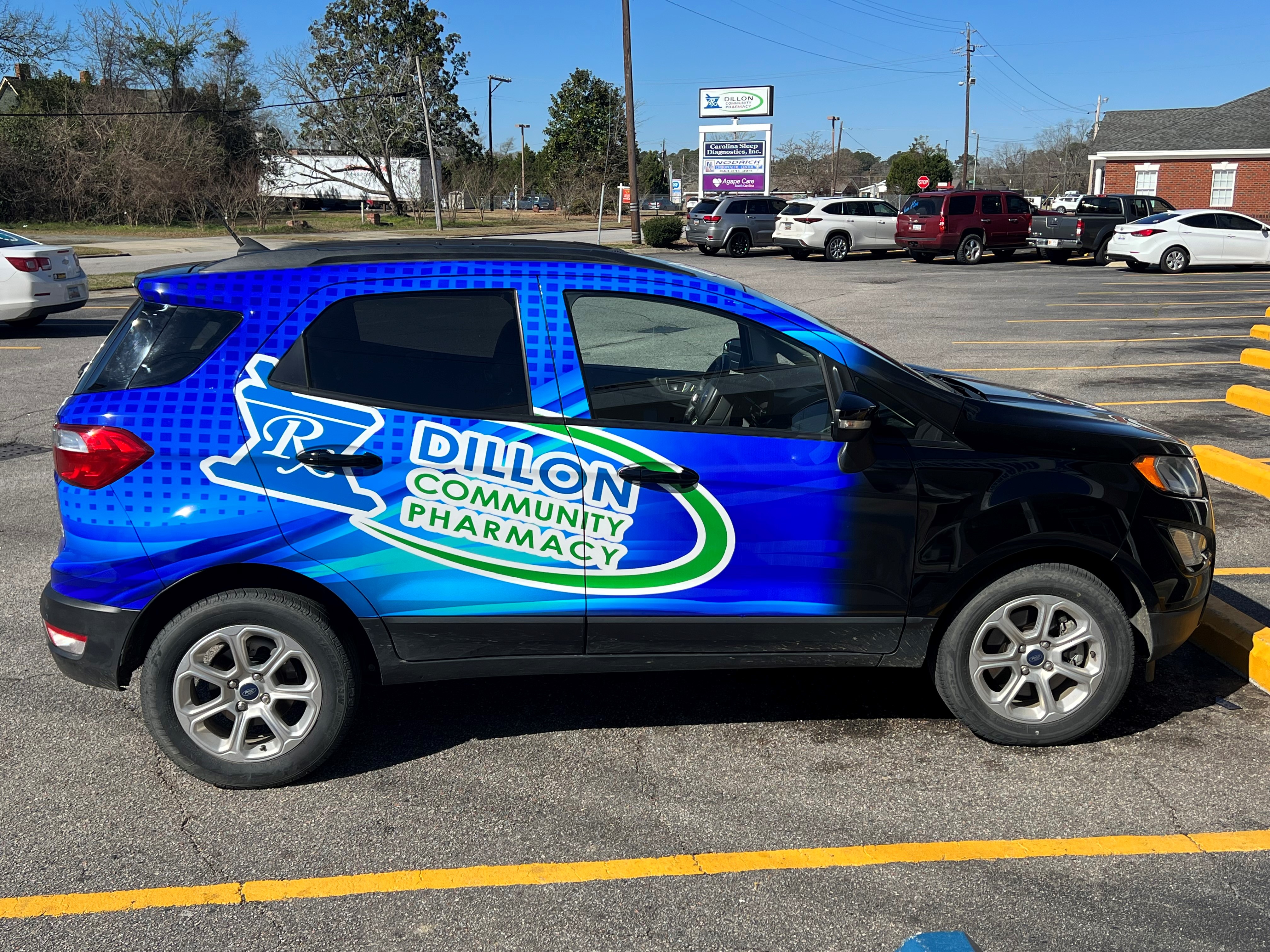Dillon community pharmacy delivery car