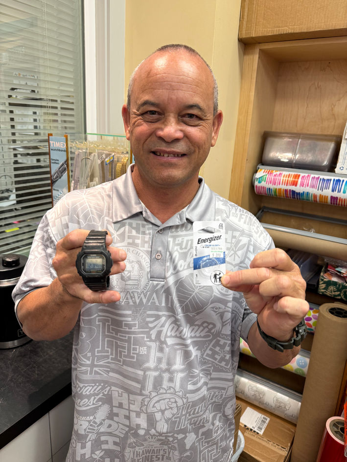 Do you know that we replace watch batteries at Molokai Drugs? 