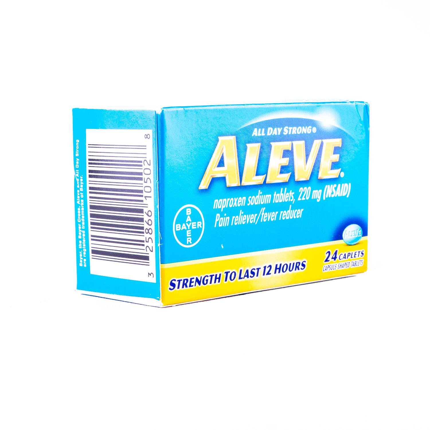 Aleve Caplets angle view