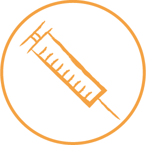 Vaccine syringe icon