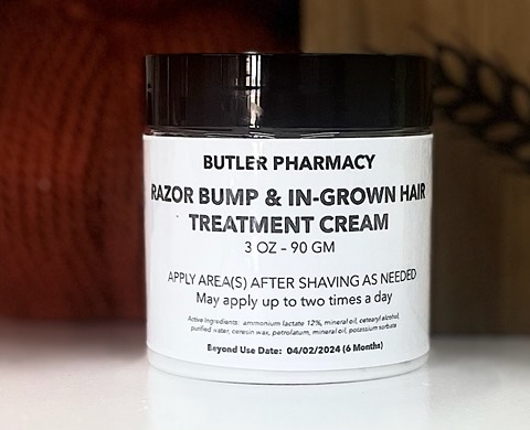 razor bump and in grown hair cream