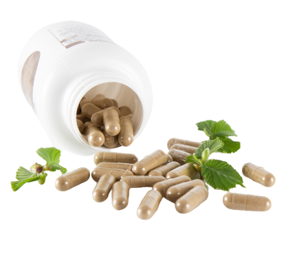 supplements spilling out of pill bottle