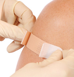 Bandaid on arm