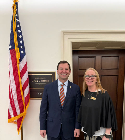 Brandi Chane with Texas Representative Craig Goldman