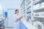 Pharmacist taking stock