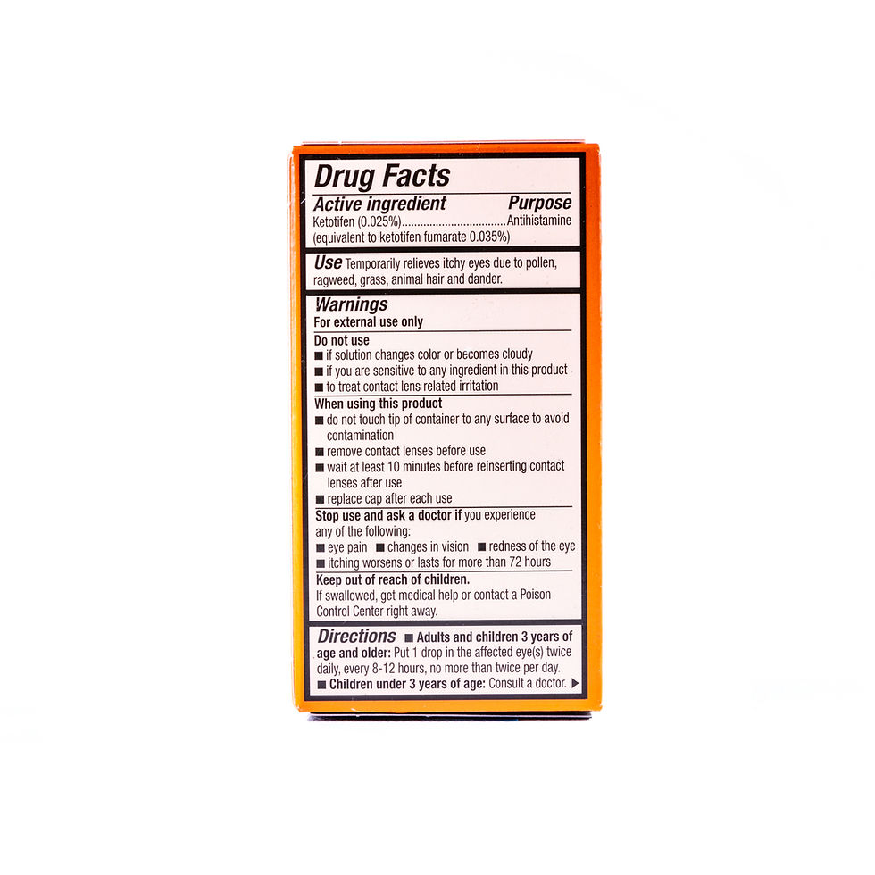 Thumbnail: Zaditor Antihistamine Eye Drops Back View