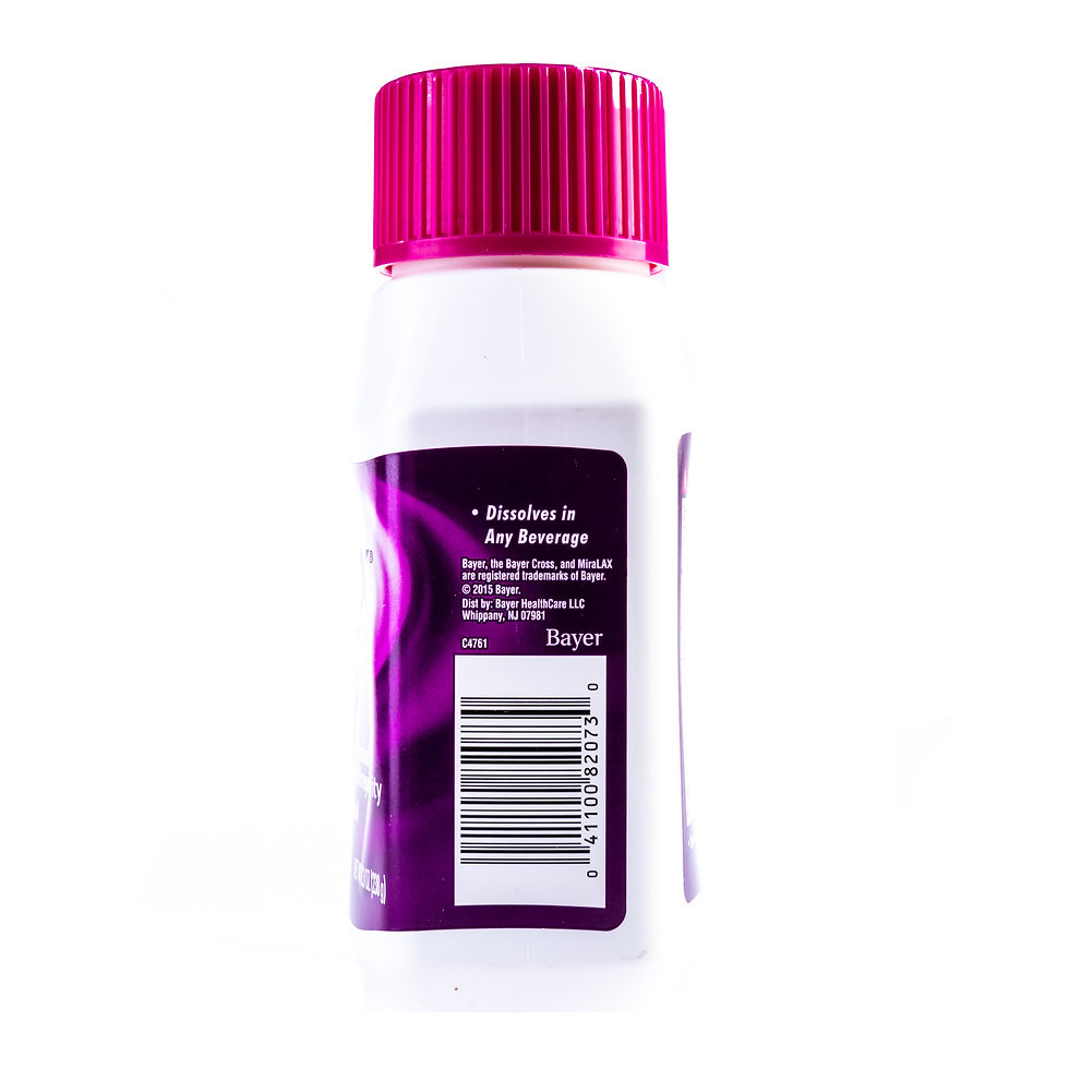 Thumbnail: MiraLAX 14 Dose Laxative Powder side view