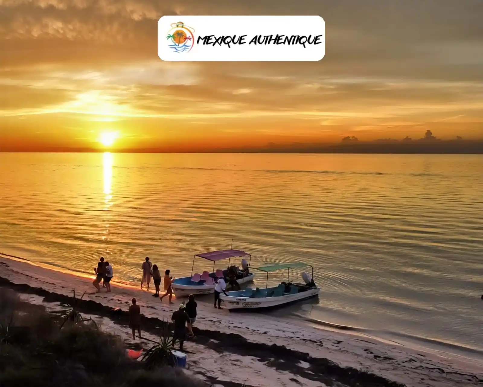 Couchรฉ de soleil ร Rio Lagartos avec Mexique Authentique sur une plage dรฉserte