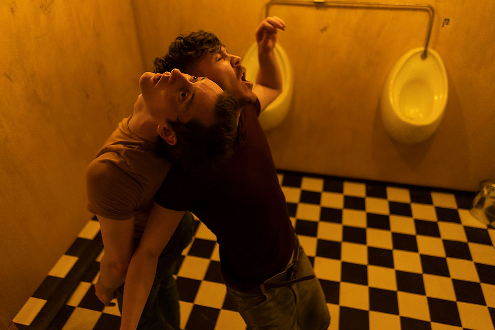 Faultline, an ANU and Gate Theatre Co-Production. Image by Pat Redmond. Performer Matthew Williamson and Stephen Quinn.