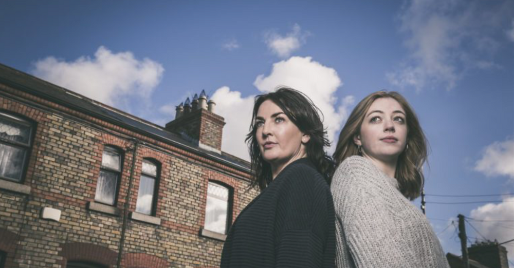 Ciara O'Callaghan and Emma Willis in Spotless. Image uncredited