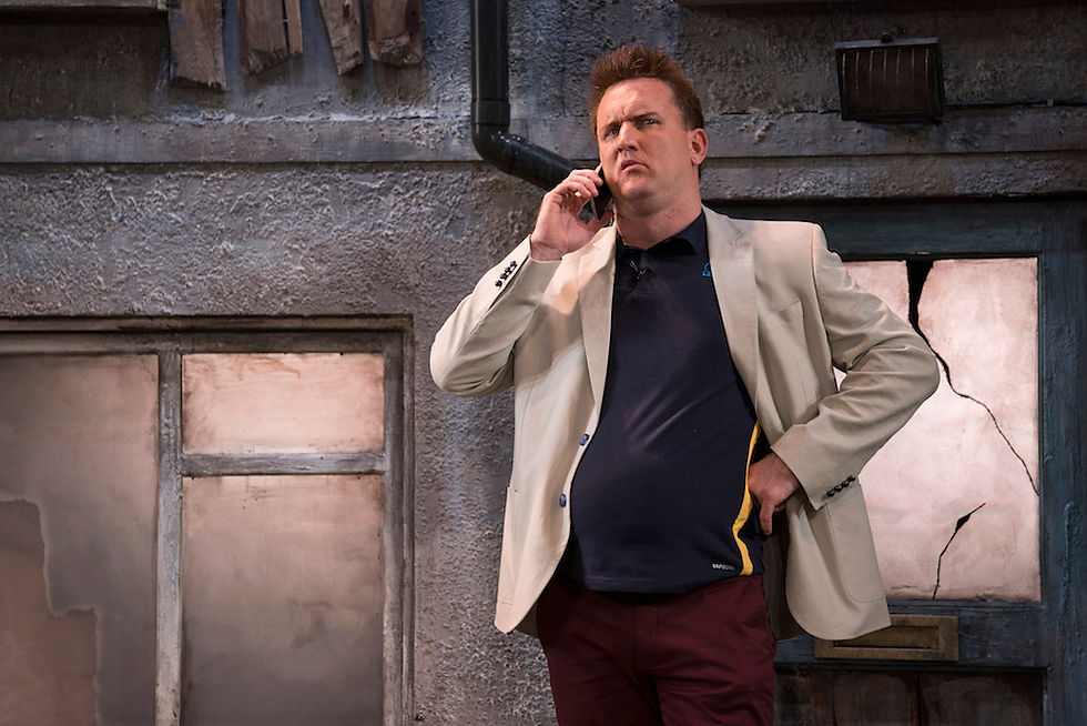 Rory Nolan in Postcards from the Ledge. Photo by Patrick Redmond