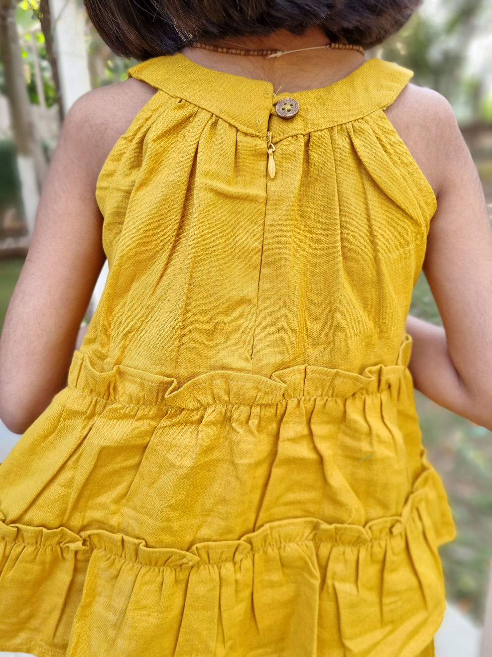 Thumbnail: Mustard Colour Coord set with Frills 