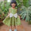 Thumbnail: Mehendi Colour Frock with White Bow
