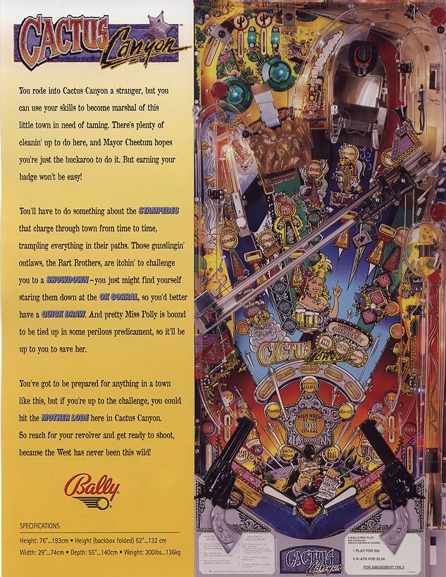 Thumbnail: Cactus Canyon Bally