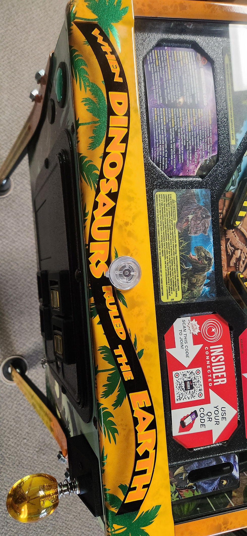 Thumbnail: Jurassic  Park pinball machine  custom armor airbrushed