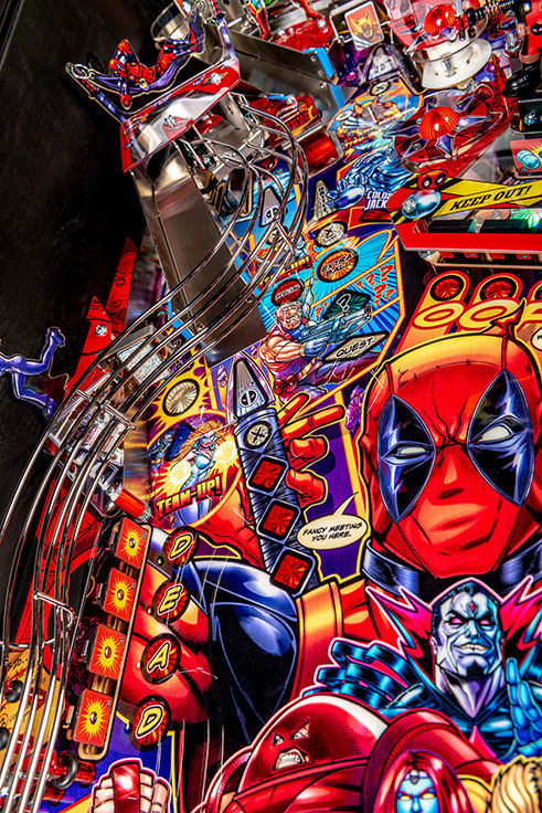 Thumbnail: Deadpool pro pinball machine for sale | Stern