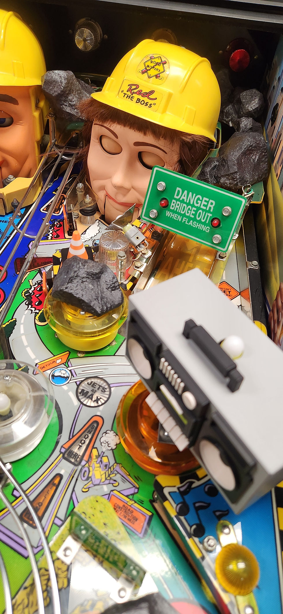 Thumbnail: Roadshow pinball machine Boulder mod