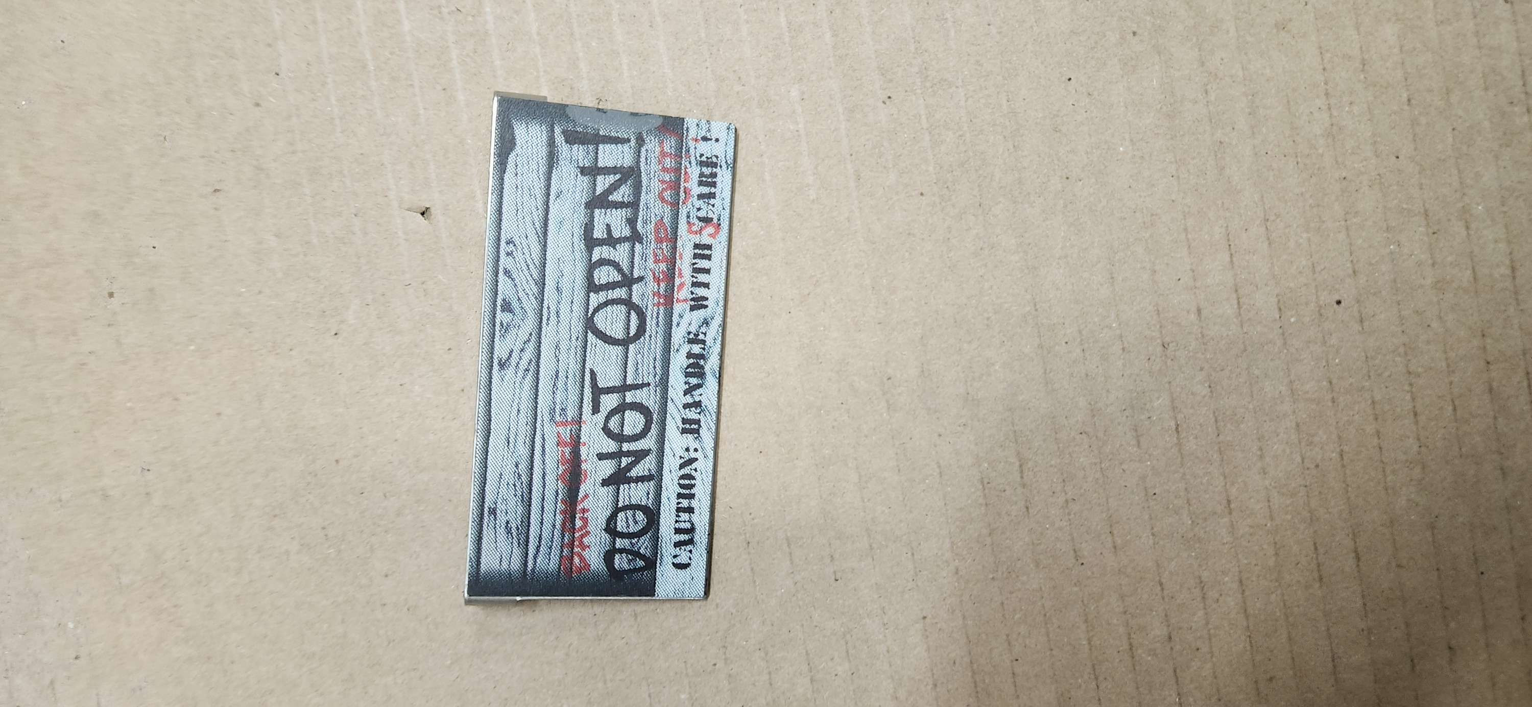 Scared Stiff crate decal and door