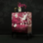 Hall cabinet in Magenta Ohara