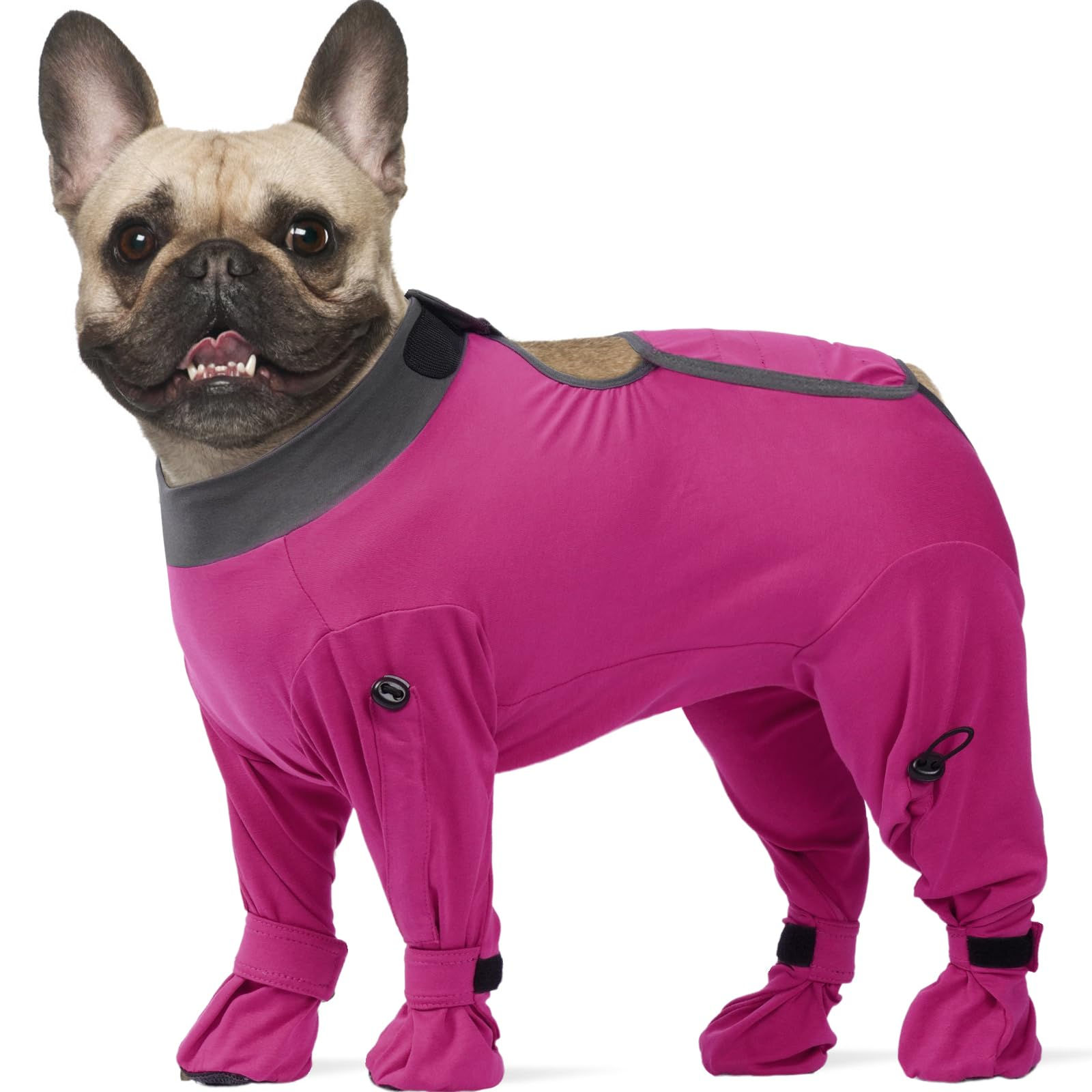 ROZKITCH Post-Surgery Dog Recovery Suit, Anti-Licking Bodysuit Pink Large