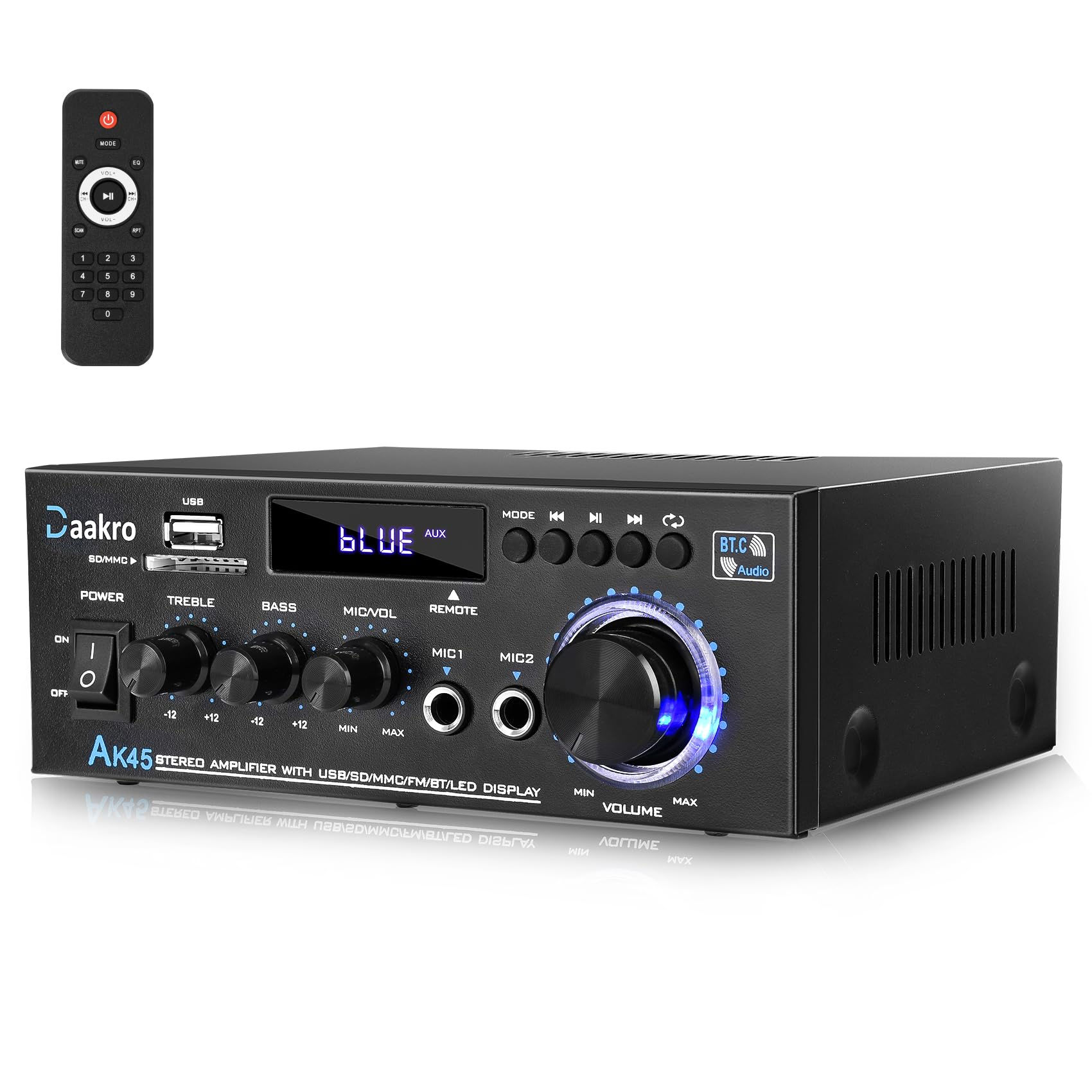 Daakro AK45 Stereo Audio Amplifier,300W Home 2 Channel Wirel - Image 1