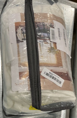Thumbnail: TWODRAPES Natural Pinch Pleated Linen Curtains 1 Panel 60x108