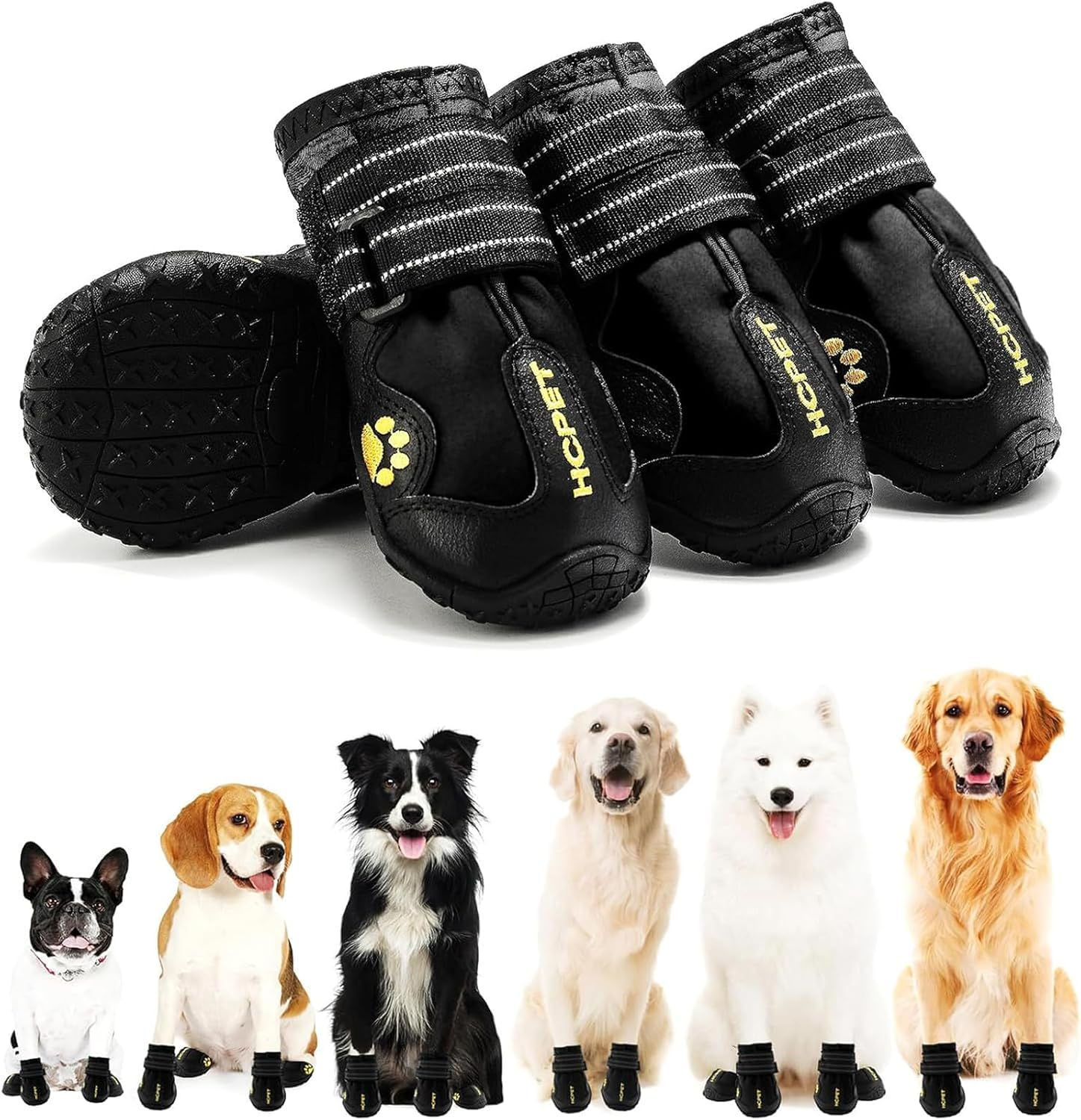 Hcpet Size 2 Dog Shoes - Boots & Paw Protectors for Small Breeds