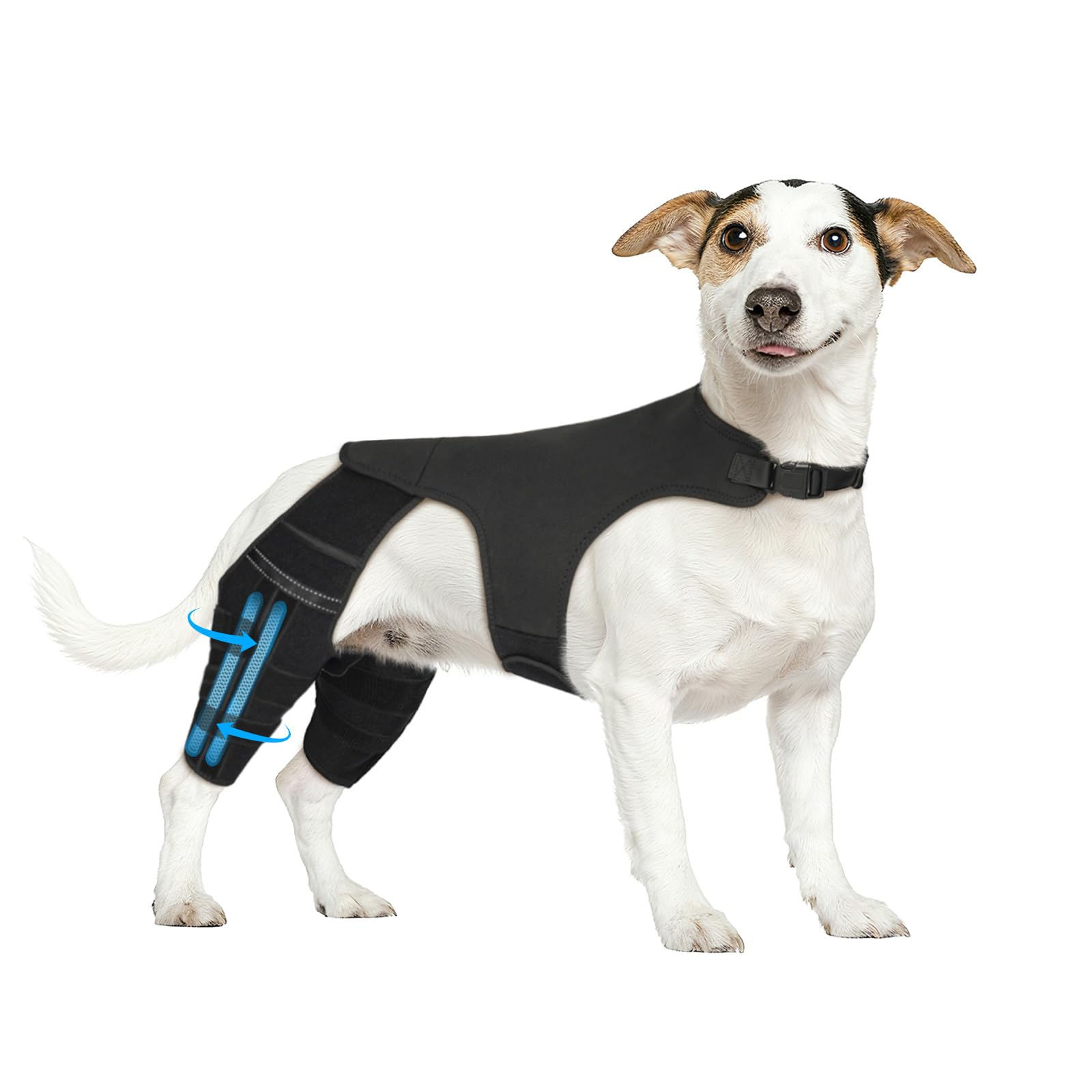 Marnonsis Dog Leg Braces for Back Leg, Adjustable Dog Knee B - Image 1