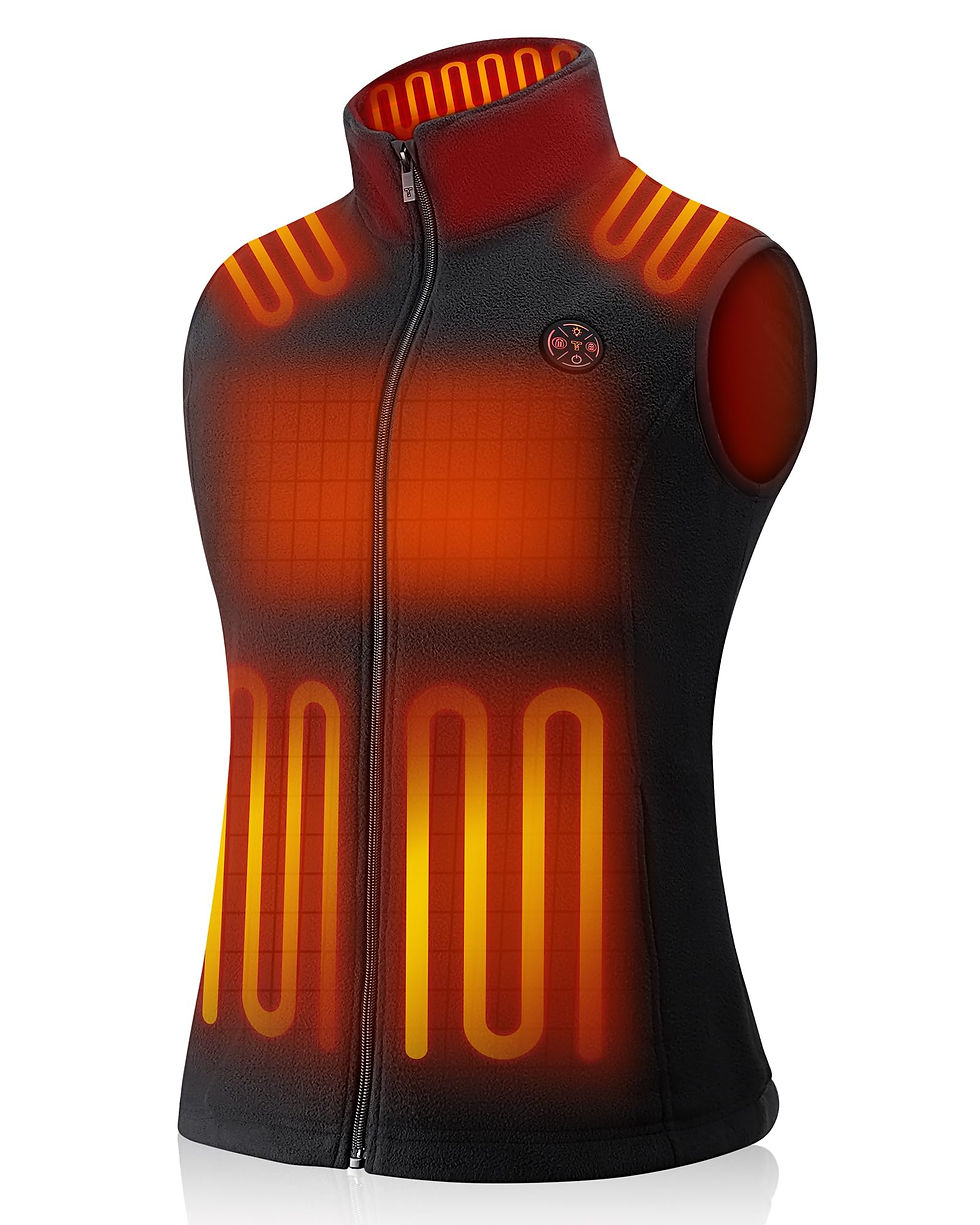 TODWARM Women Heated Vest with Battery Pack Included, Fleece Electric Heating Ve