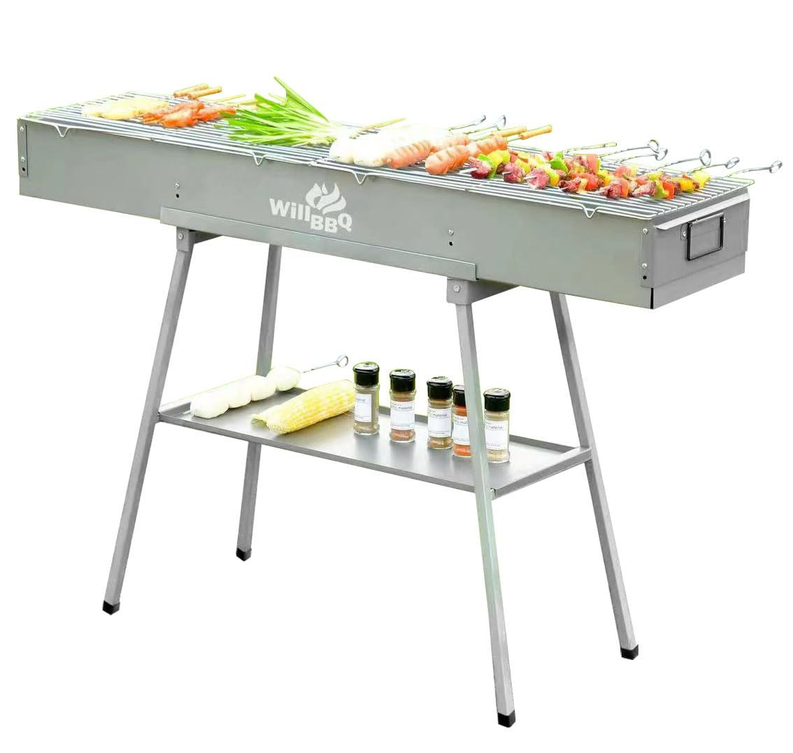 WILLBBQ Charcoal Grills Commercial Quality Portable Hibachi - Image 1
