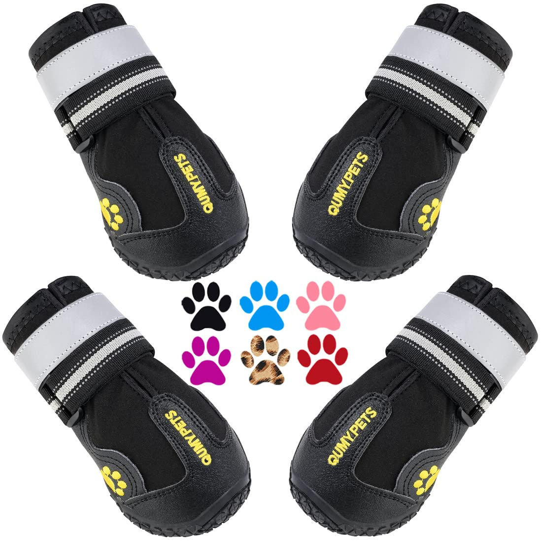 QUMY Dog Shoes for Large Dogs, Medium Dog Boots & Paw Protec - Image 1