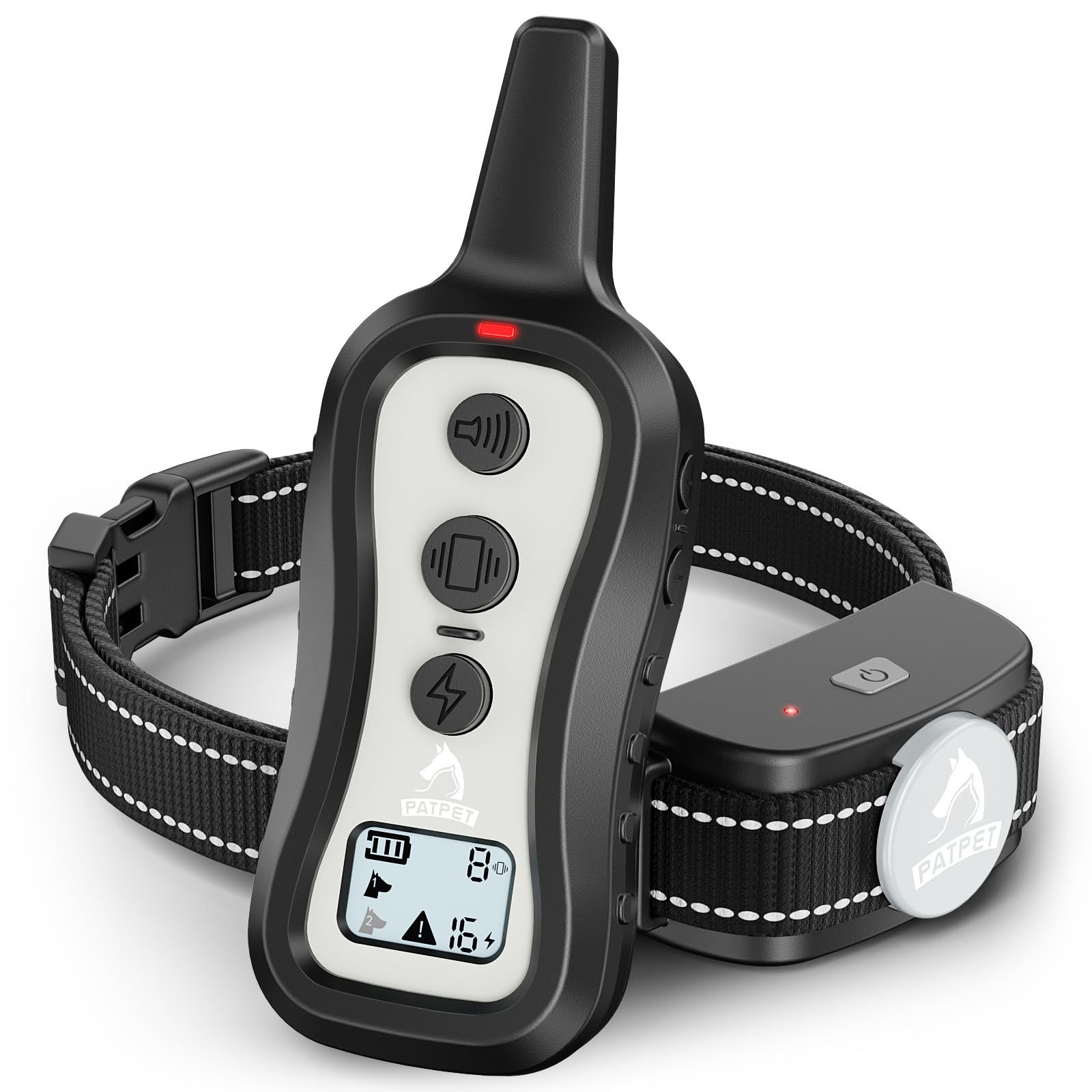 PATPET Dog Training Collar Shock Collar with Remote - 3 Training Modes, Beep, Vi