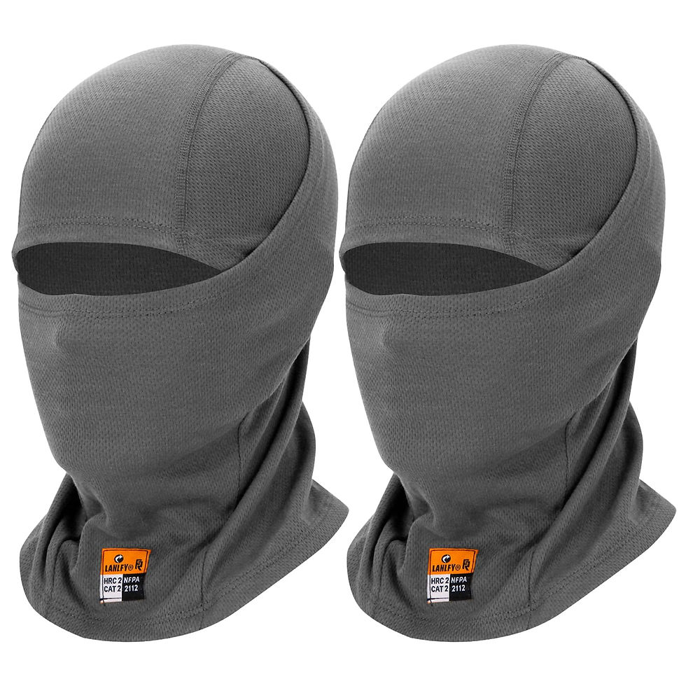 LANLFY 2PCs Summer Balaclava Flame Resistant Full Face Mask  - Image 1