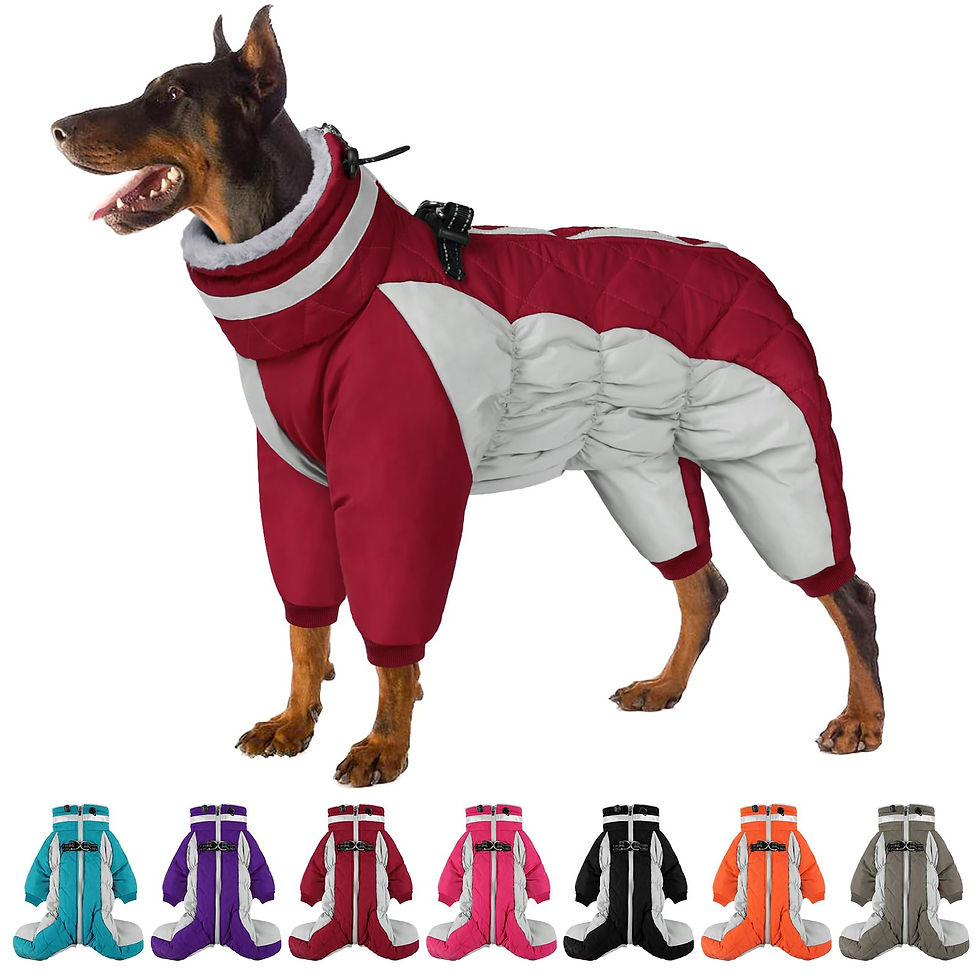 SUNFURA Full Body Dog Coat - Warm Fleece Jacket for Small Do - Image 1