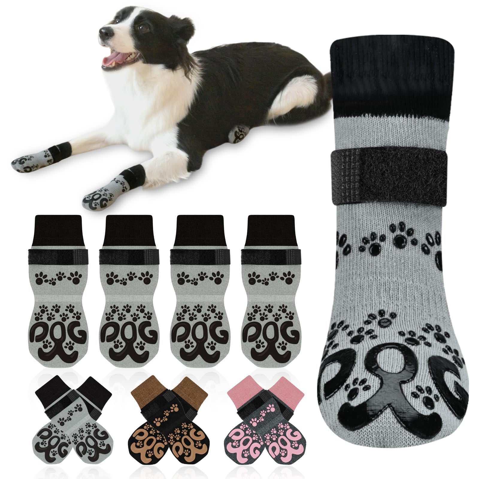 Anti Slip Dog Socks to Prevent Licking Paws - Double Side Pa - Image 1