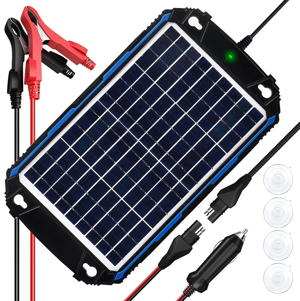 SUNER POWER Waterproof 10W 12V Solar Battery Charger & Maint - Image 1