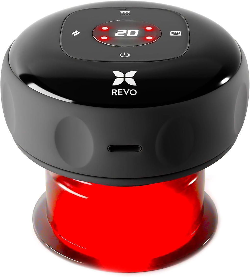 Thumbnail: REVO The Original 4-in-1 Smart Cupping Therapy Massager, Red Light Therapy for - Product View
