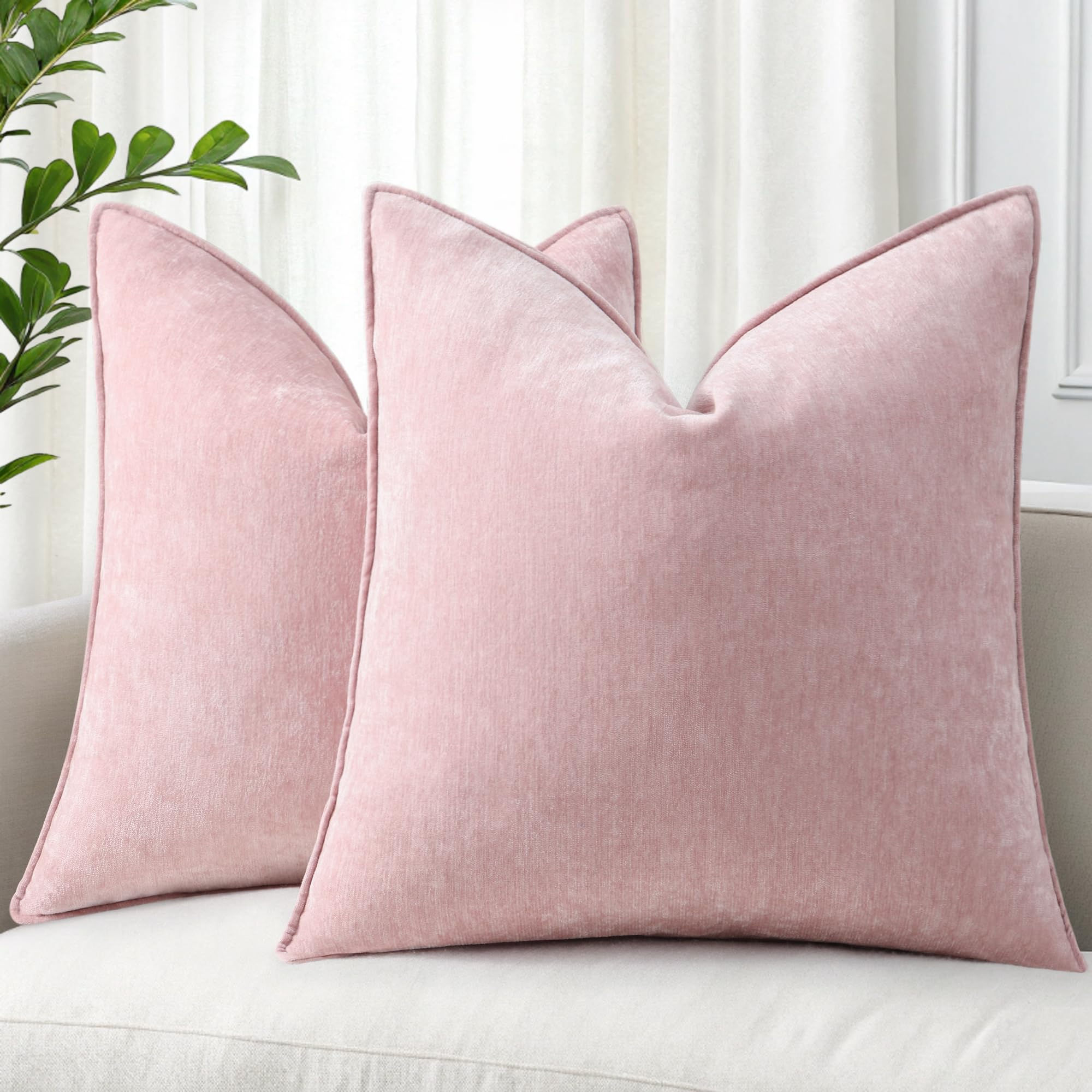 decorUhome Spring Couch Throw Pillow Covers 20x20 Set of 2, - Image 1