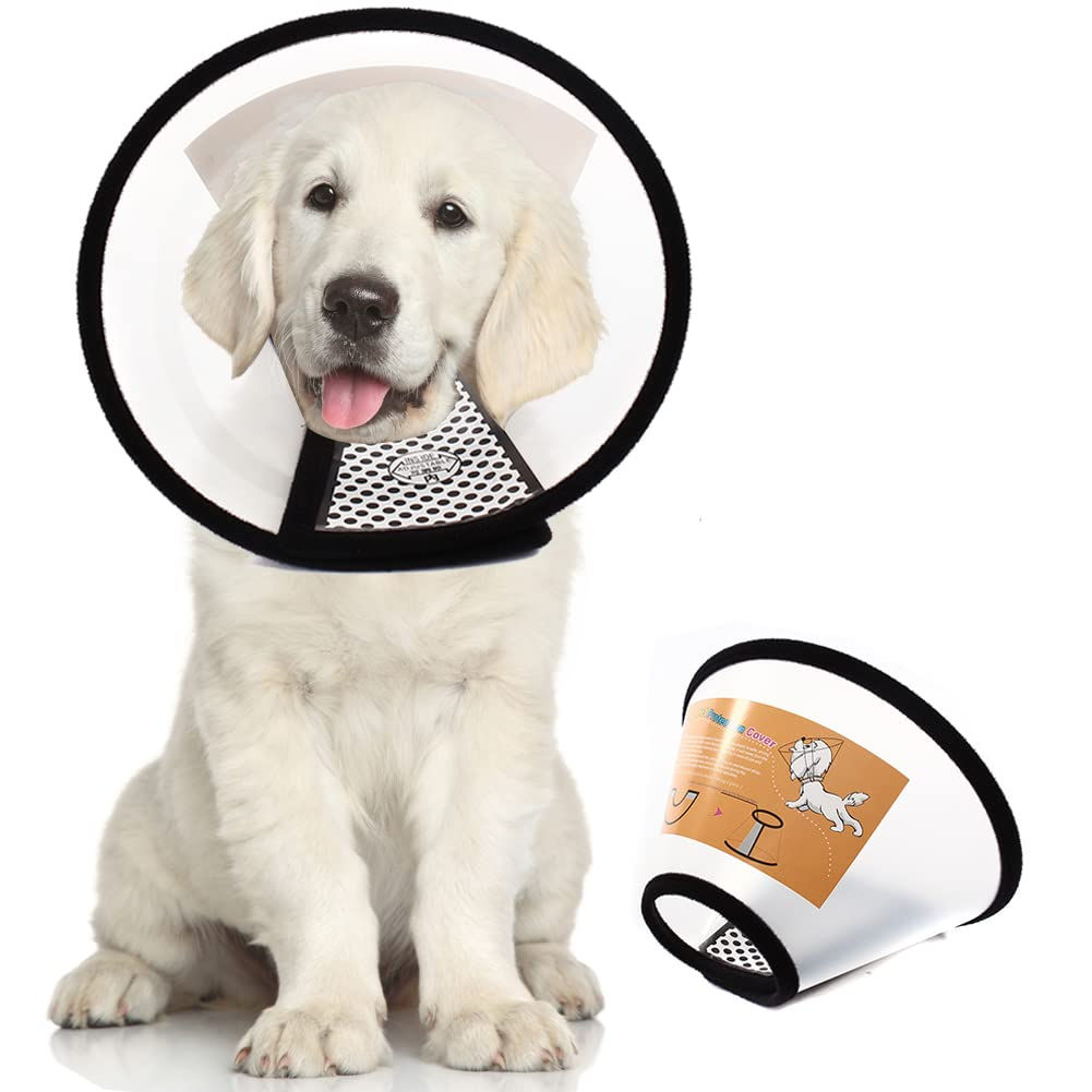 QIYADIN Plastic Pet Recovery Collars & Cones for Dogs and Ca - Image 1