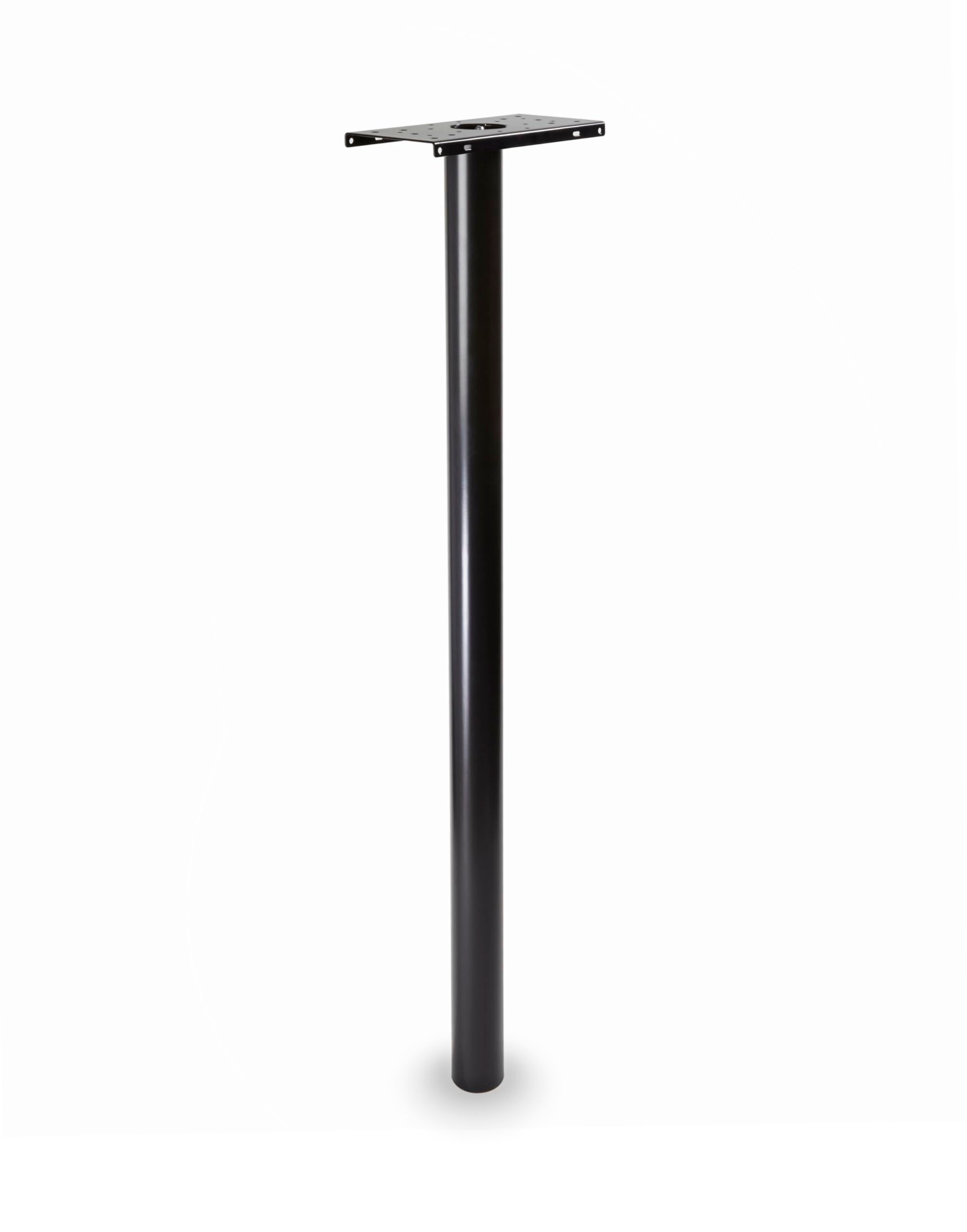Architectural Mailboxes 7516B-10 Pacifica In-Ground Steel Mailbox Post, Black