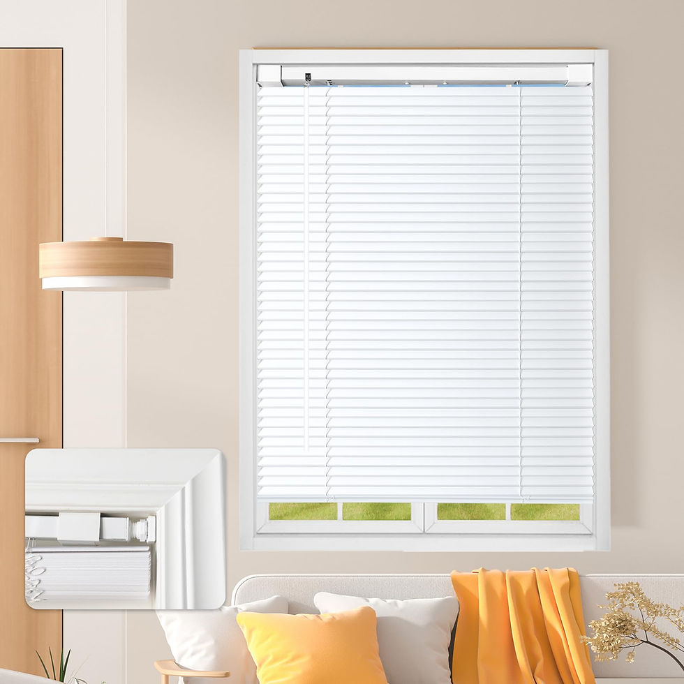 AURILOFT No Drill Cordless Mini Blinds