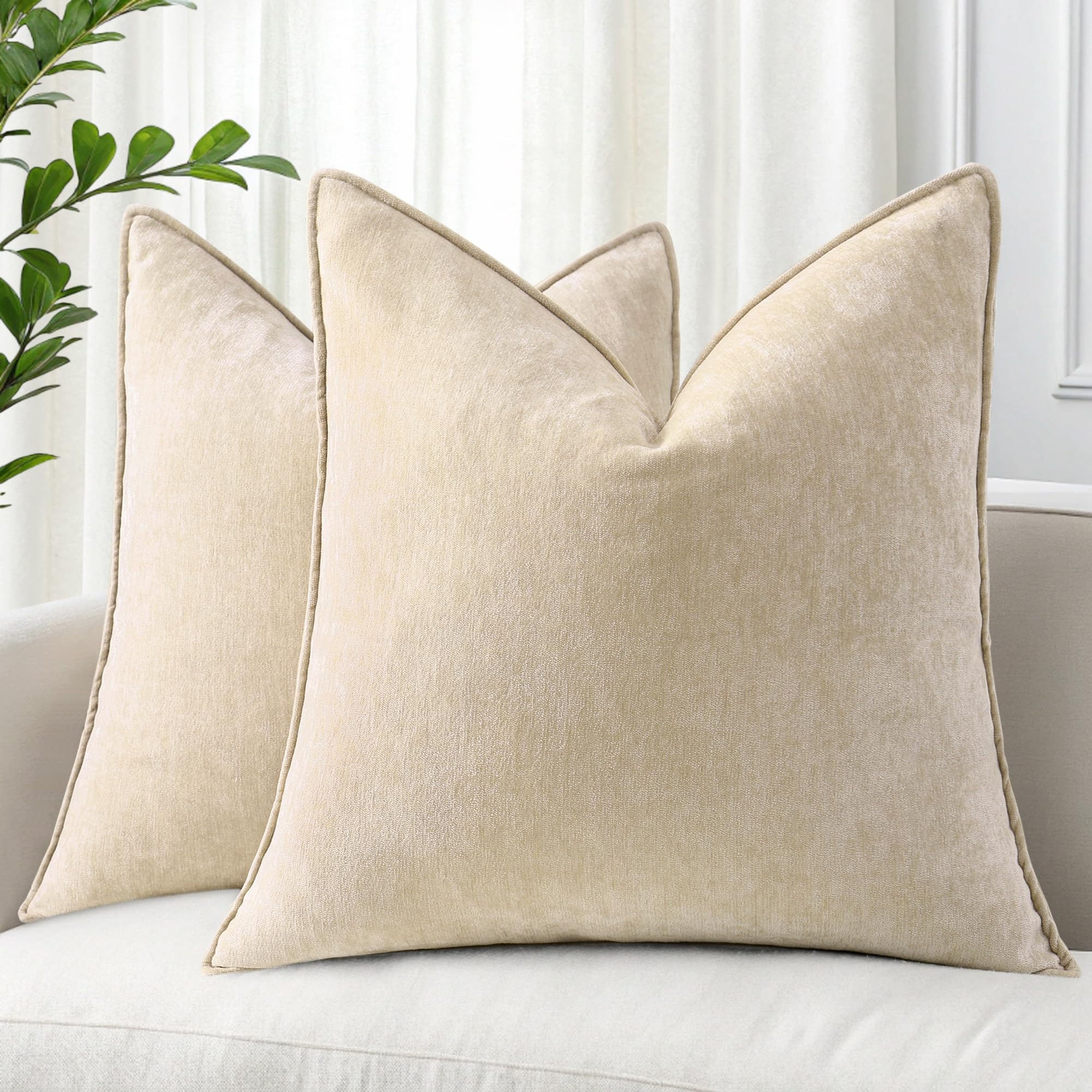 decorUhome Spring Couch Throw Pillow Covers 20x20 Set of 2, - Image 1
