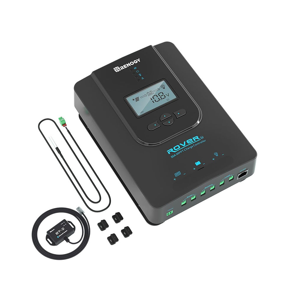 Renogy Solar Charge Controller (Bluetooth)- Rover 20A 12V24V - Image 1