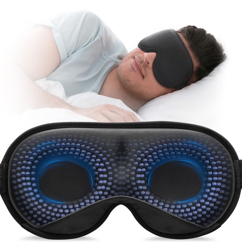 YFONG Weighted Sleep Mask, Women Men 3D Blocking Lights Slee - Image 1